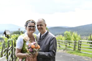 Hochzeitsfotos vom Brautstrauss